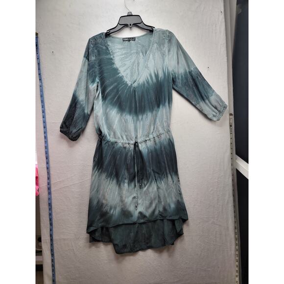Gypsy 05 Hollywood 100% Silk Tie Dye Hi/Lo Hem Dress, Sz M NWOT - Picture 1 of 14